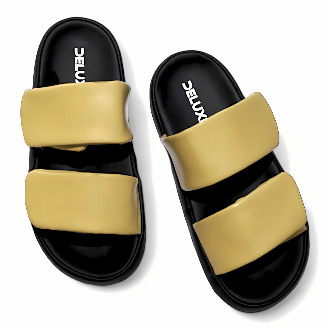 SunGlide Comfort Slides - DOUBLE LIME