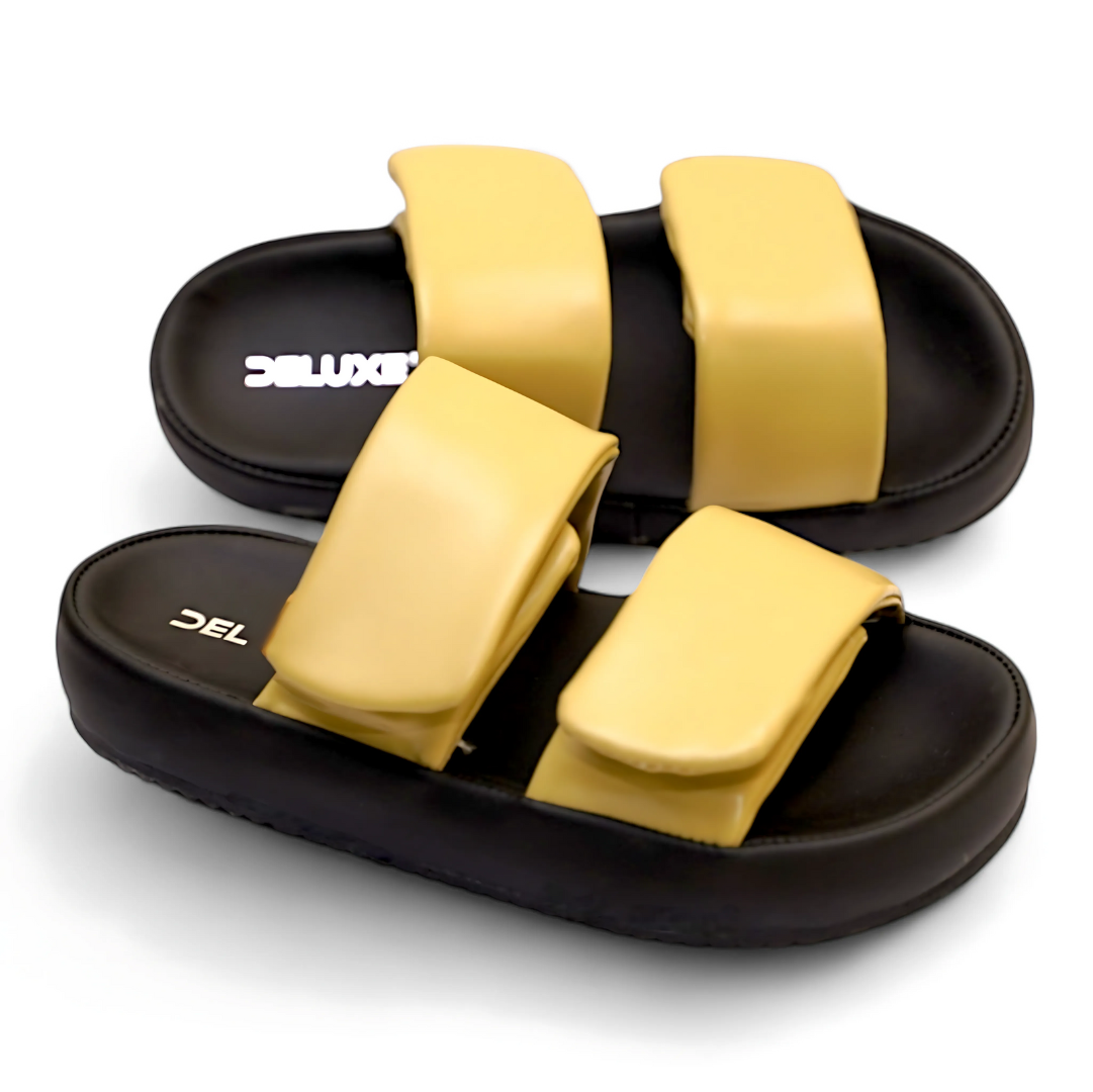 SunGlide Comfort Slides - DOUBLE LIME