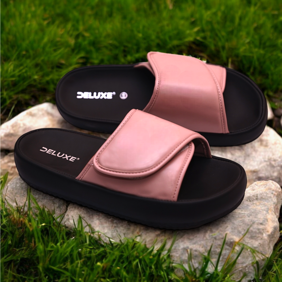 Blush Comfort Slide Sandals - SINGLE PINK