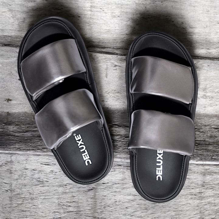 Luxe Comfort Slide Sandals - DOUBLE SILVER